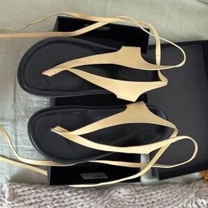 A. Emery Shel Sandal in buttermilk